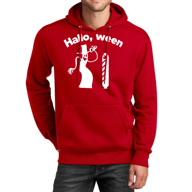 Hallo Ween Funny Halloween Pun Hot Dog Wiener Ghos Unisex Hoodie | Artistshot