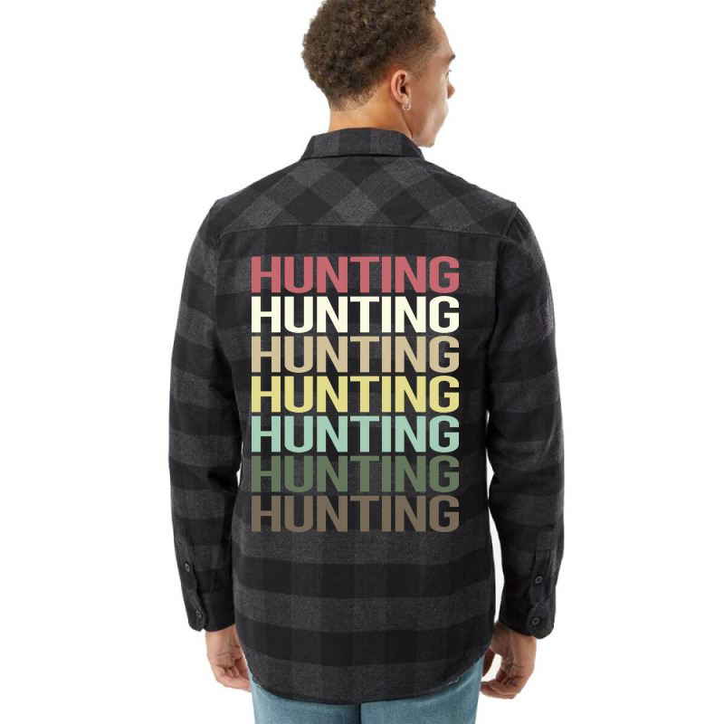 Colorful Text Hunting Trending Flannel Shirt by lenainplongo2 | Artistshot