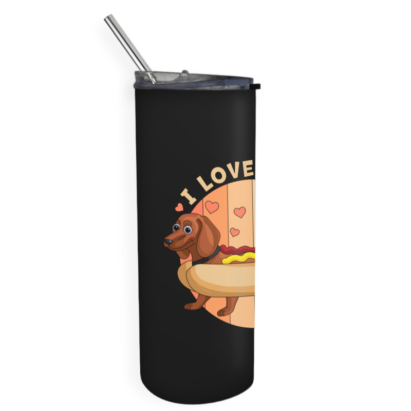 I Love Weiners Hot Dog Dachshund Nostalgia Skinny Tumbler | Artistshot