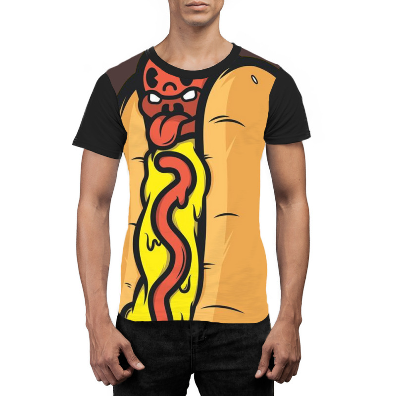 Hotdog Yellow Graphic T-shirt | Artistshot