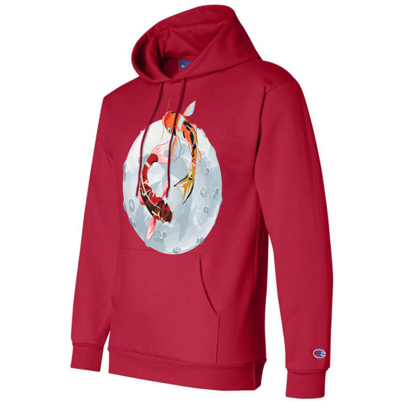 Asian Japanese Carp Water Pond Animal Pet Girl Champion Hoodie by sbusiozald | Artistshot