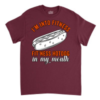 Im Into Fitness Fitness Hot Dog In My Mouth Summer Classic T-shirt | Artistshot