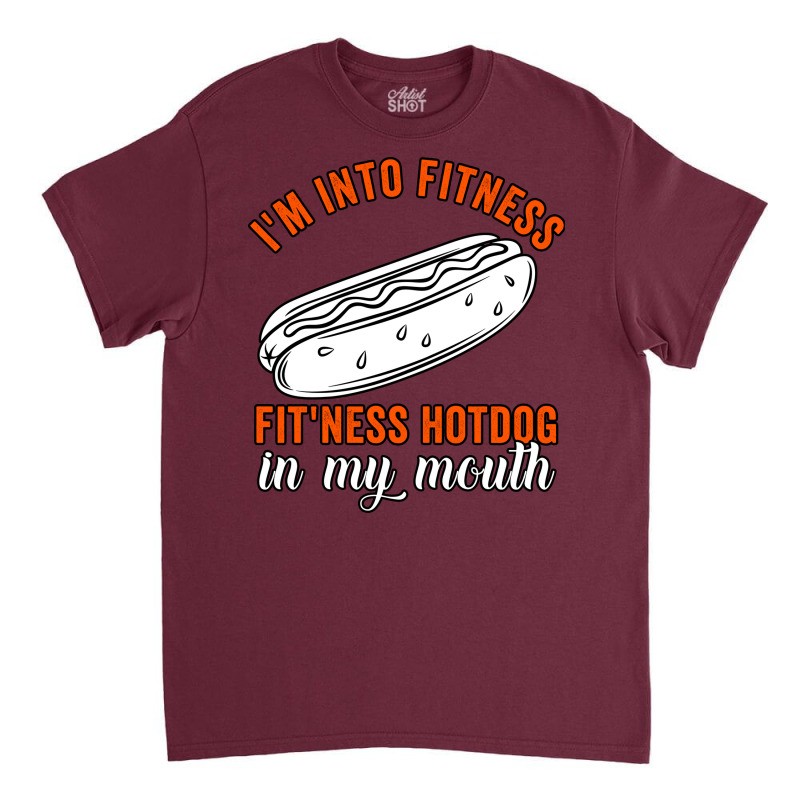 Im Into Fitness Fitness Hot Dog In My Mouth Summer Classic T-shirt | Artistshot