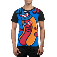 4th Of July Hotdog Travel Graphic T-shirt | Artistshot