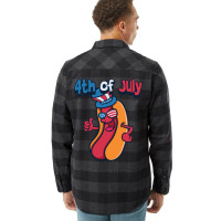 4th Of July Hotdog Travel Flannel Shirt | Artistshot