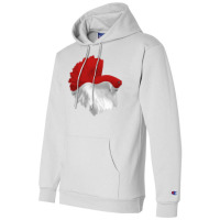 Awesome Betta Halfmoon Red And White Hippie Champion Hoodie | Artistshot