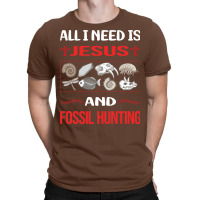 Funny Jesus Fossil Hunting Paleontology Paleontolo T-shirt | Artistshot