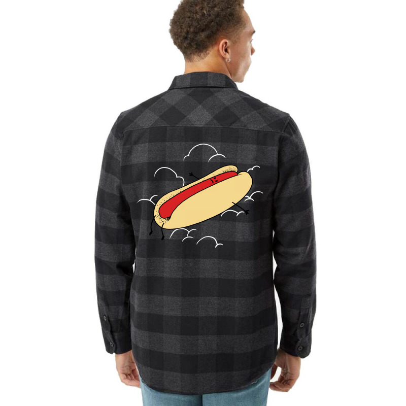 A Sad Hot Dog Retro Flannel Shirt | Artistshot