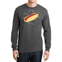 A Sad Hot Dog Retro Long Sleeve Shirts | Artistshot