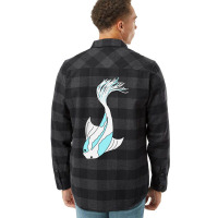 Blue And White Koi Fish Retro Flannel Shirt | Artistshot