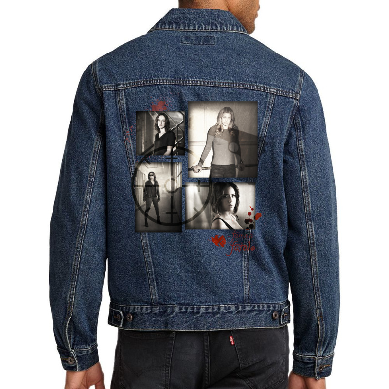 Women Of Shield   Femme Fatale Men Denim Jacket by zuozuonauhelo | Artistshot