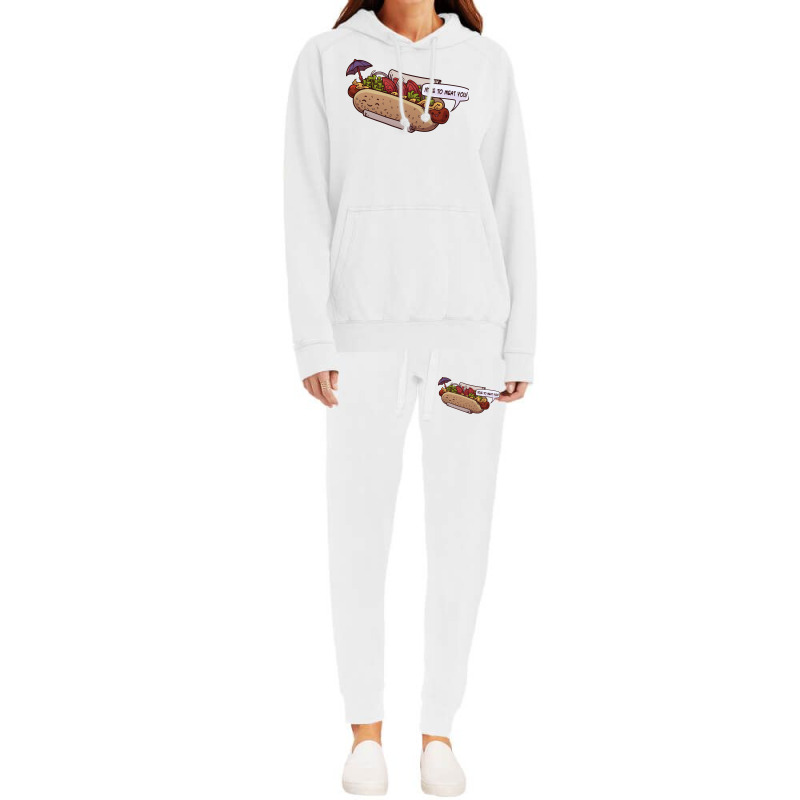 Friendly Hotdog Cute Hoodie & Jogger Set | Artistshot