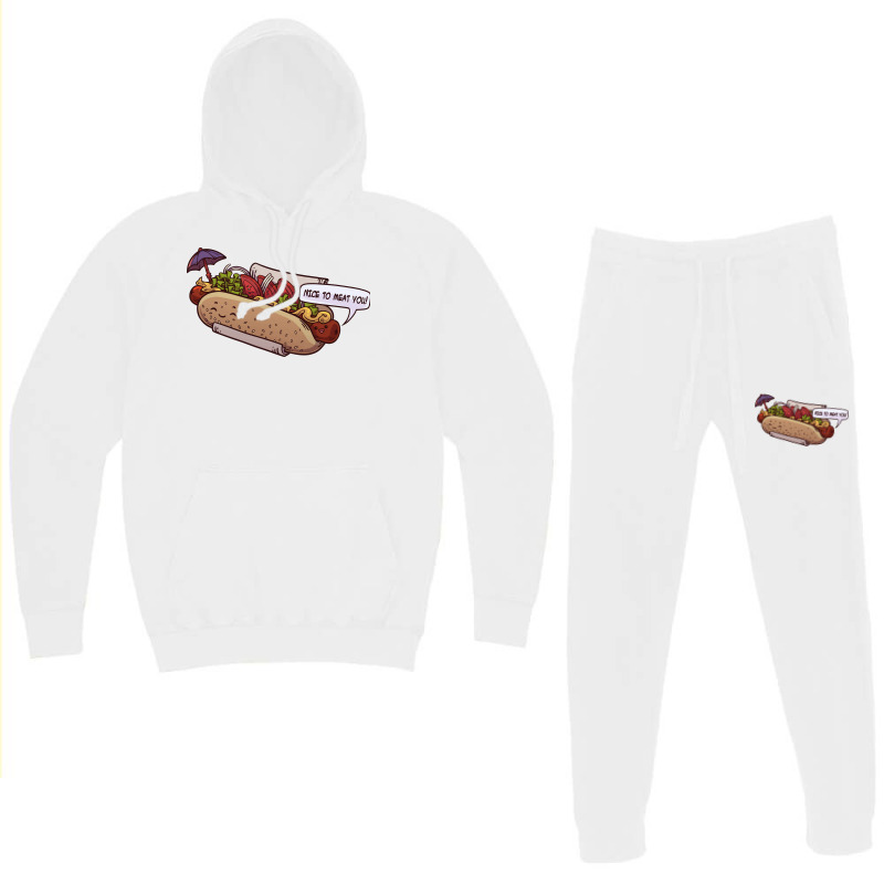 Friendly Hotdog Cute Hoodie & Jogger Set | Artistshot