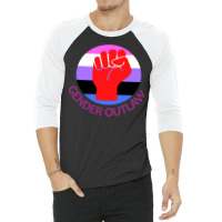 Gender Fluid Activist Gender Outlaw 3/4 Sleeve Shirt | Artistshot