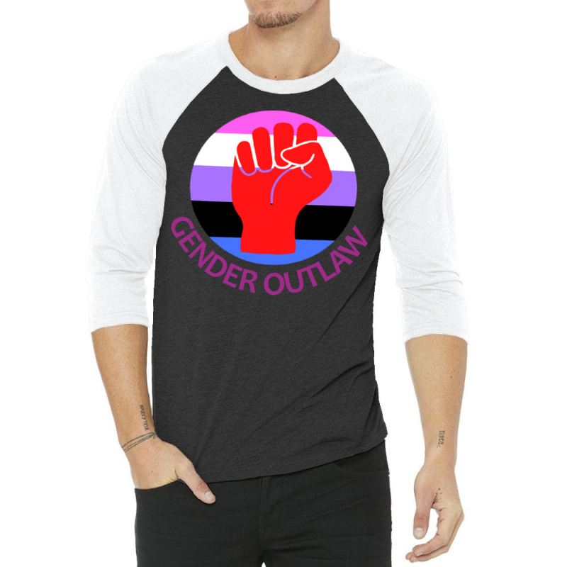 Gender Fluid Activist Gender Outlaw 3/4 Sleeve Shirt | Artistshot