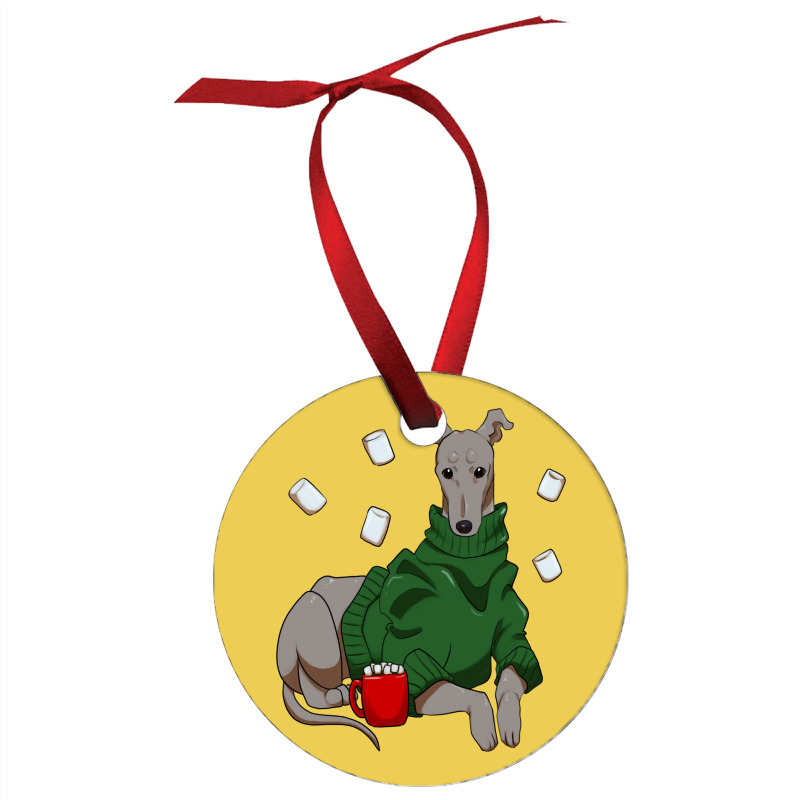 Greyhound Cocoa Trending Ornament | Artistshot