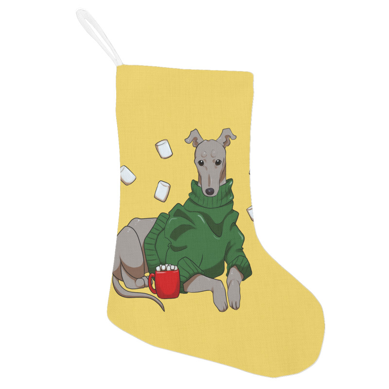 Greyhound Cocoa Trending Holiday Stocking | Artistshot