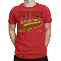 National Hot Dog Day 17 July Yellow T-shirt | Artistshot