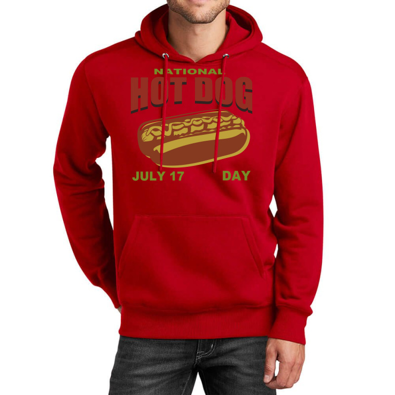 National Hot Dog Day 17 July Yellow Unisex Hoodie | Artistshot