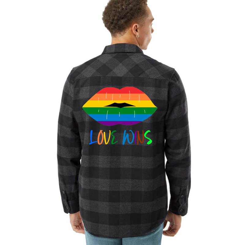 Lgbt Mouth Girl Flannel Shirt | Artistshot