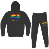 Lgbt Mouth Girl Hoodie & Jogger Set | Artistshot