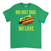 No Hot Dog No Love Yellow Classic T-shirt | Artistshot