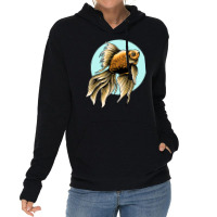 Koi Fish Backprint Hippie Lightweight Hoodie | Artistshot