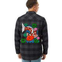 Koi Fish Cool Quote Flannel Shirt | Artistshot