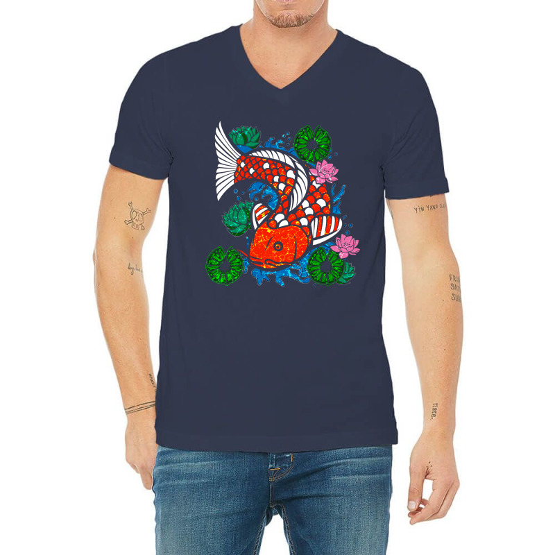 Koi Fish Cool Quote V-neck Tee | Artistshot