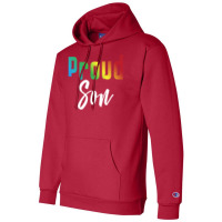 Proud Son Lgbt Pride  Son Of Gay Lesbian Gift Girl Champion Hoodie | Artistshot