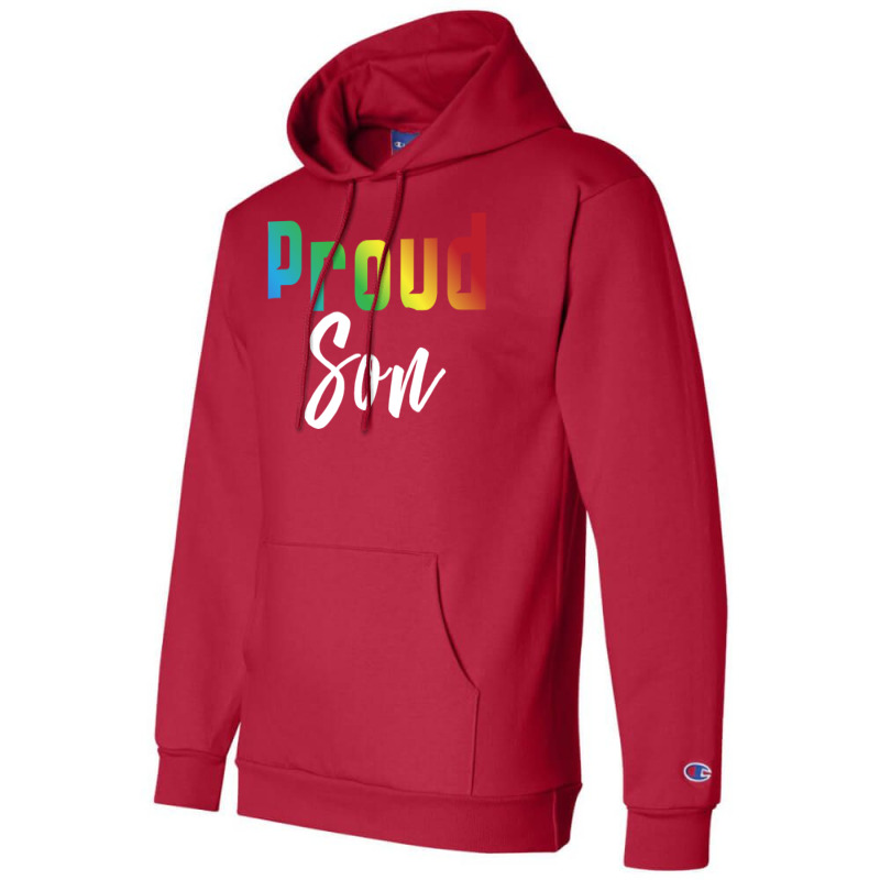 Proud Son Lgbt Pride  Son Of Gay Lesbian Gift Girl Champion Hoodie | Artistshot