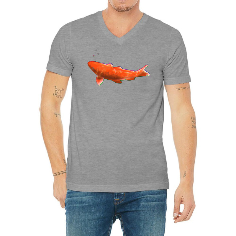 Koi Fish Nostalgia Tumblr V-Neck Tee by sbusiozald | Artistshot