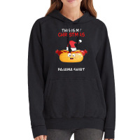 This Is My Christmas Pajama  Hot Dog Family Matchi Vintage Hoodie | Artistshot