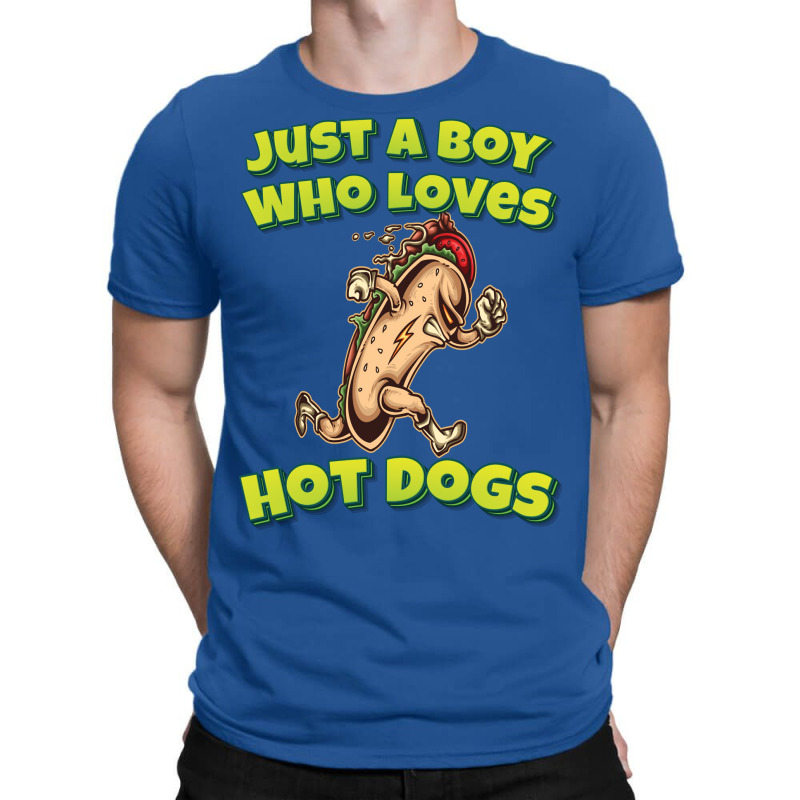 Just A Boy Who Loves Hot Dogs Music T-shirt | Artistshot