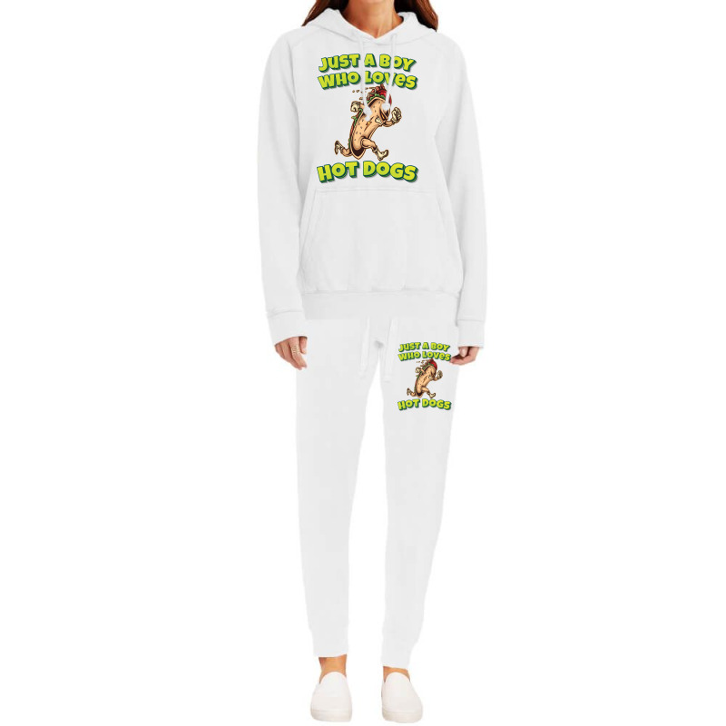 Just A Boy Who Loves Hot Dogs Music Hoodie & Jogger Set | Artistshot