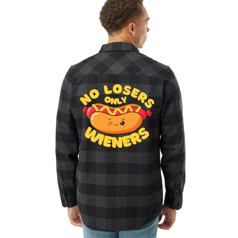 No Losers Only Wieners Hipster Flannel Shirt | Artistshot