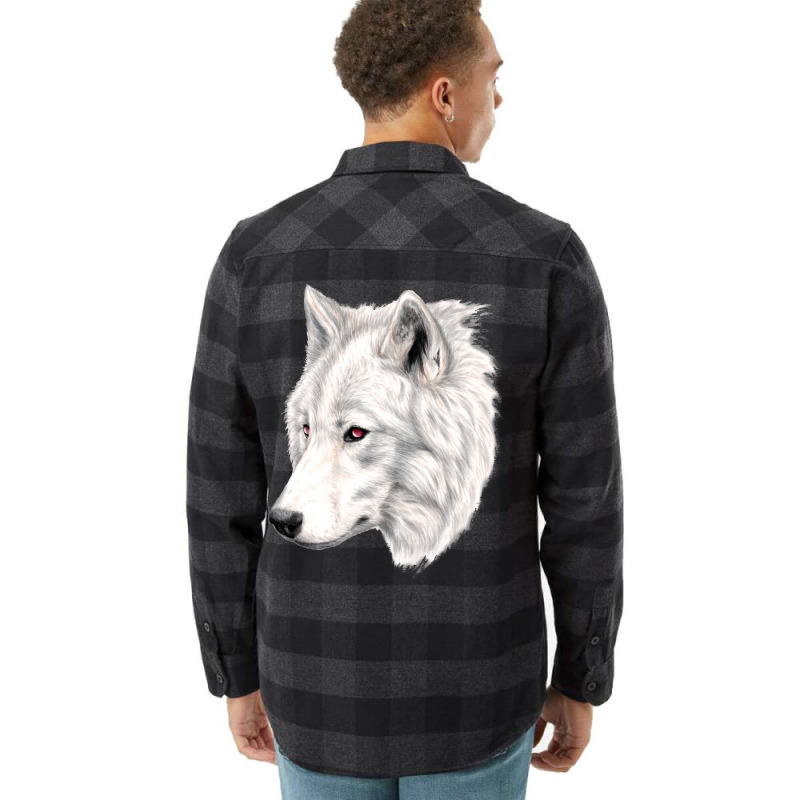 Albino Wolf Flannel Shirt by mouhjort3 | Artistshot