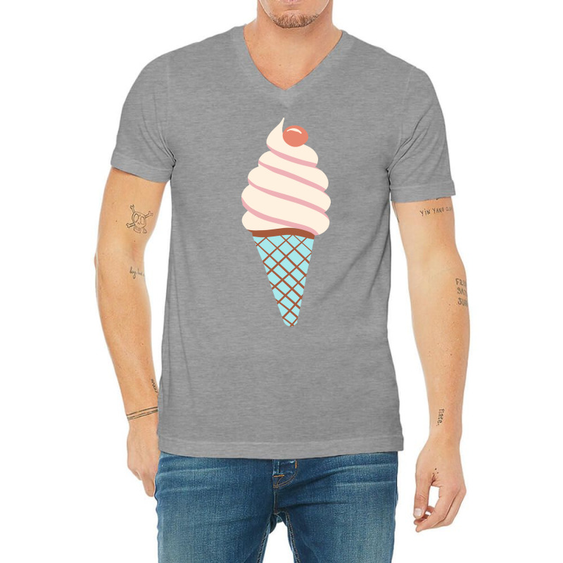 Soft Ice Cream Cone Vintage V-neck Tee | Artistshot