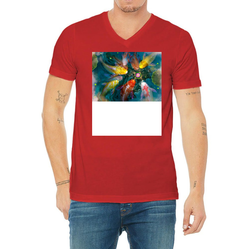 Koi Nostalgia V-Neck Tee by sbusiozald | Artistshot