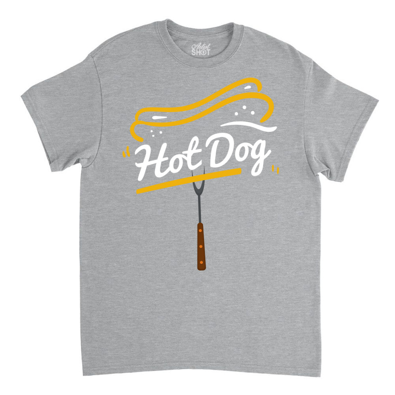 Hot Dog On Fork Cute Classic T-shirt | Artistshot