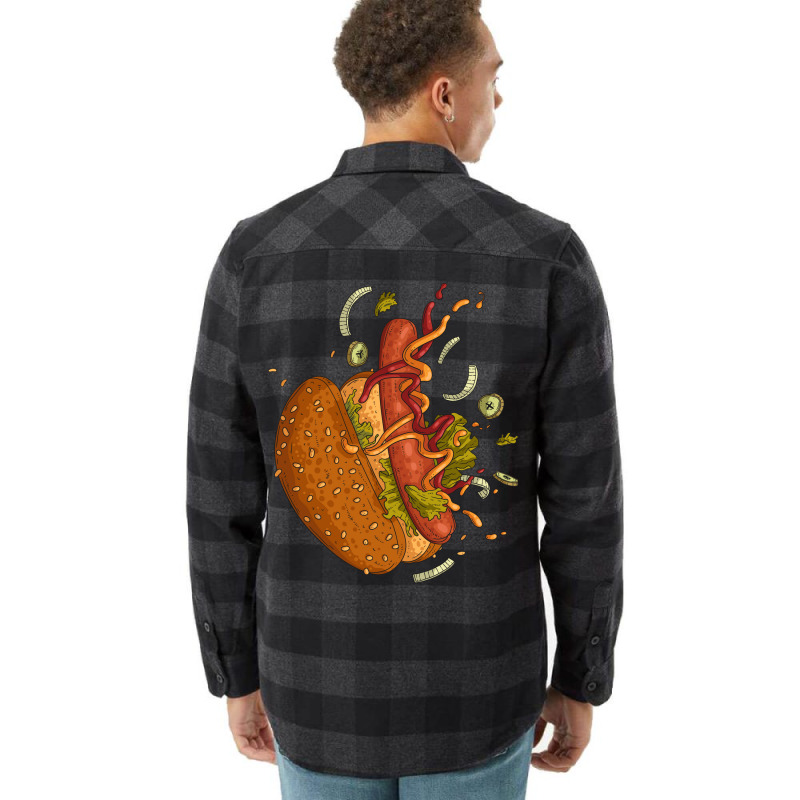 Deconstructed Hot Dog Tumblr Flannel Shirt | Artistshot