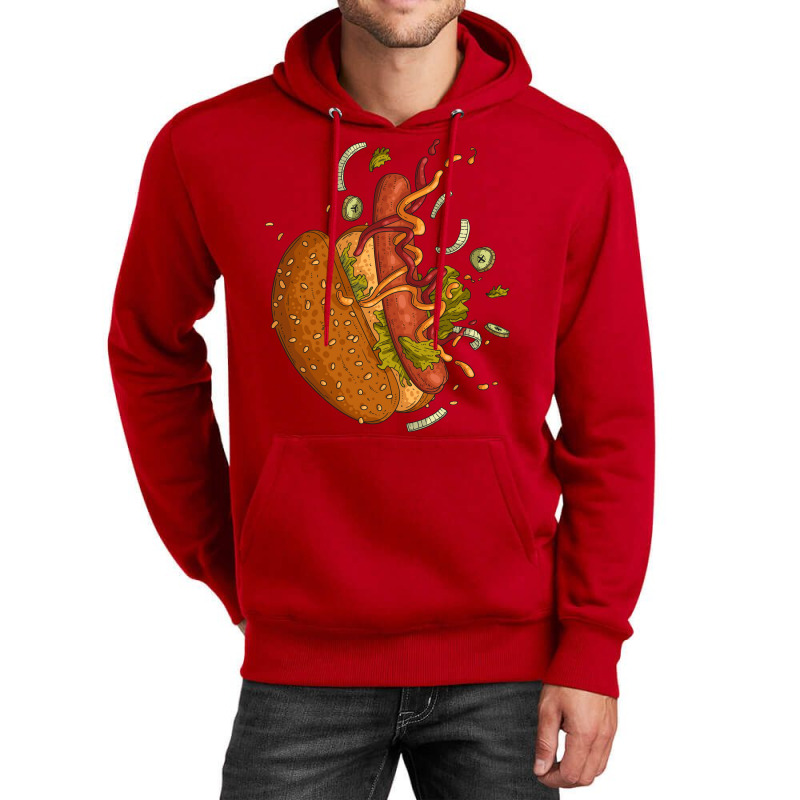 Deconstructed Hot Dog Tumblr Unisex Hoodie | Artistshot