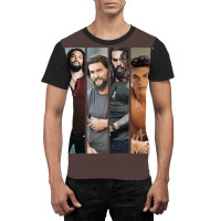 Beautiful Model Jason Momoa Collage   Leo Zodiacne Graphic T-shirt | Artistshot