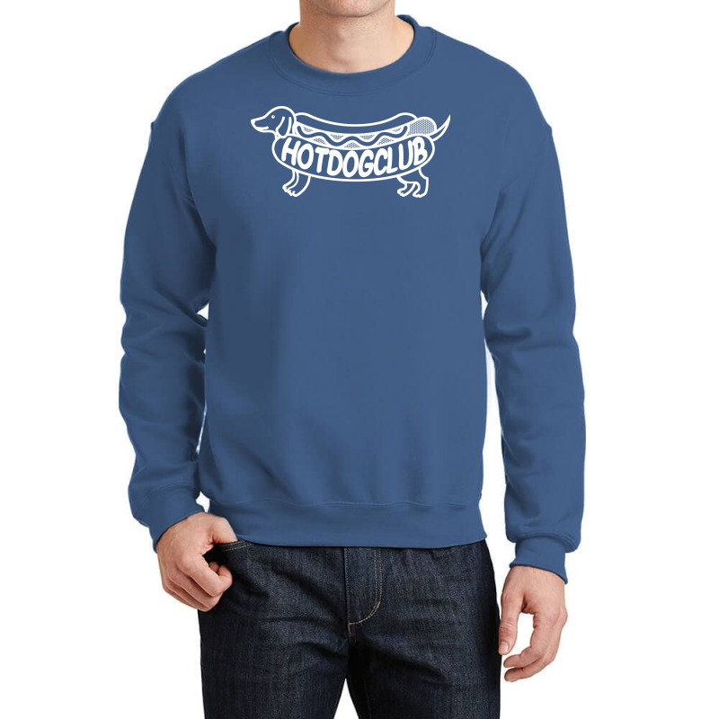 Hot Dog Club Humor Crewneck Sweatshirt | Artistshot