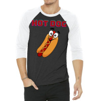 Hot Dog Humor 3/4 Sleeve Shirt | Artistshot