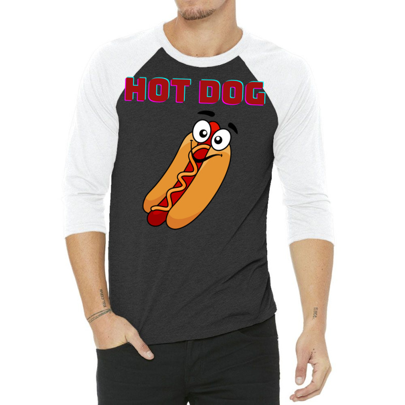 Hot Dog Humor 3/4 Sleeve Shirt | Artistshot