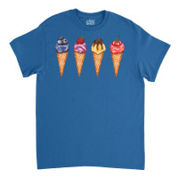 Assorted Ice Cream Cones Set Blueberries Raspberri Classic T-shirt | Artistshot