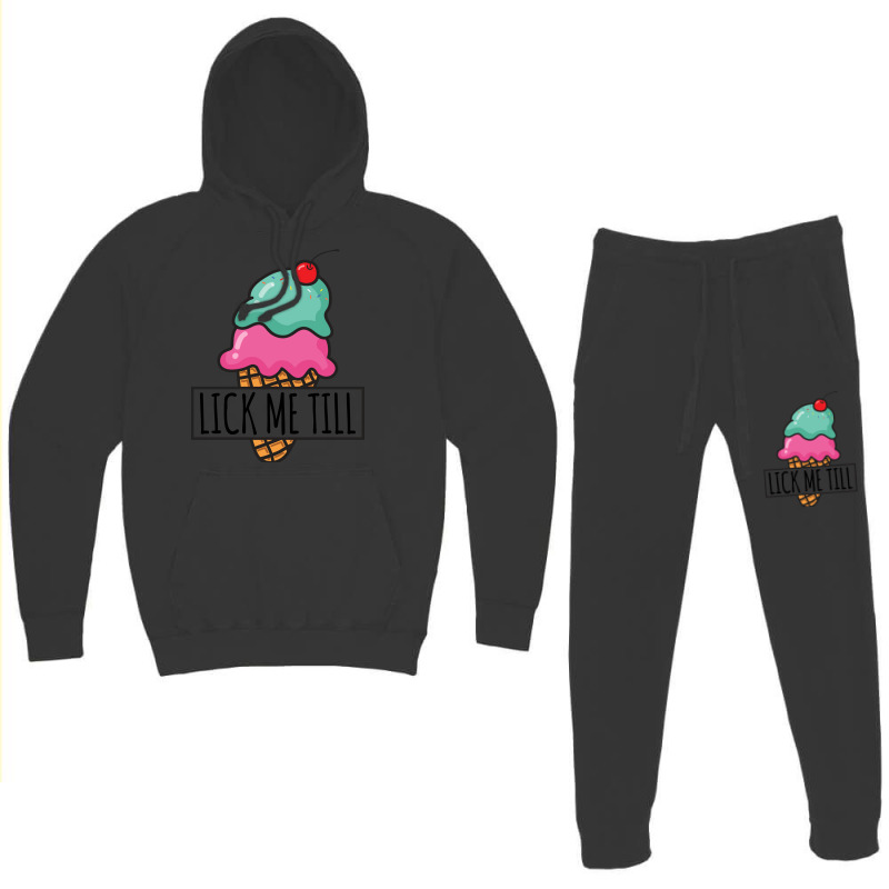 Lick Me Till Ice Cream Love Hoodie & Jogger Set | Artistshot