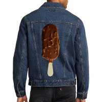 Chocolate Almond Ice Cream Bar Hipster Men Denim Jacket | Artistshot