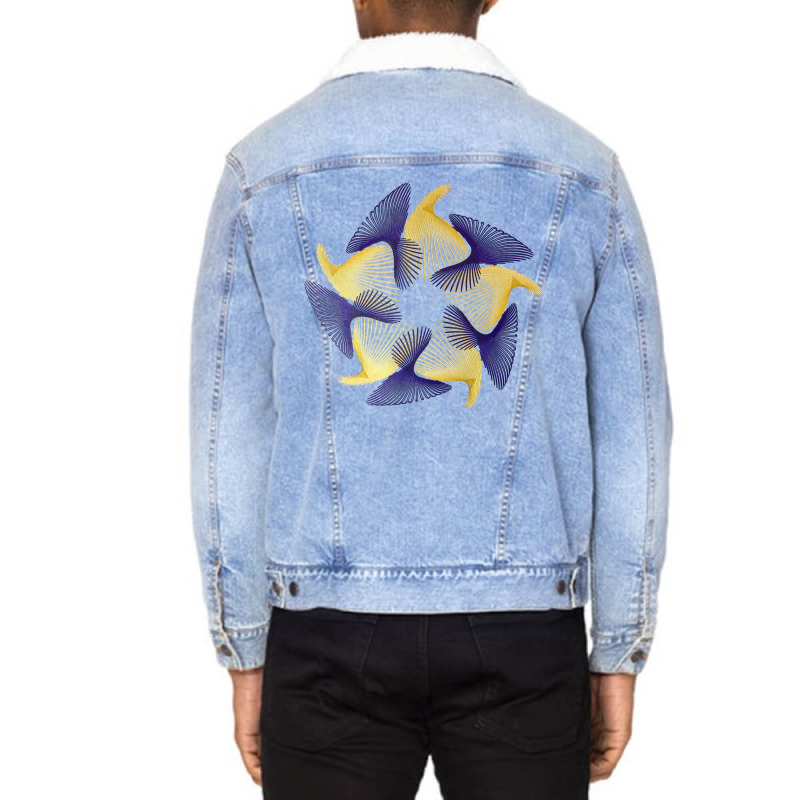 A3 Gone For Some More Symmetry And Colour Tumblr Unisex Sherpa-lined Denim Jacket | Artistshot